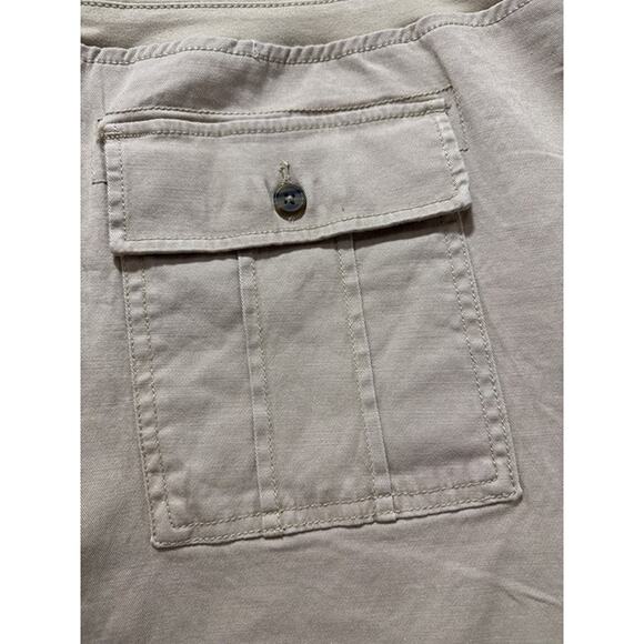 Terra & Sky Women’s Plus Size Utility Tan Shorts - Size: 4X - Picture 4 of 4